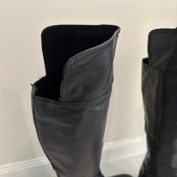 Black Leather Knee-High Boots Nine West size 8.5 - Picture 4 of 9
